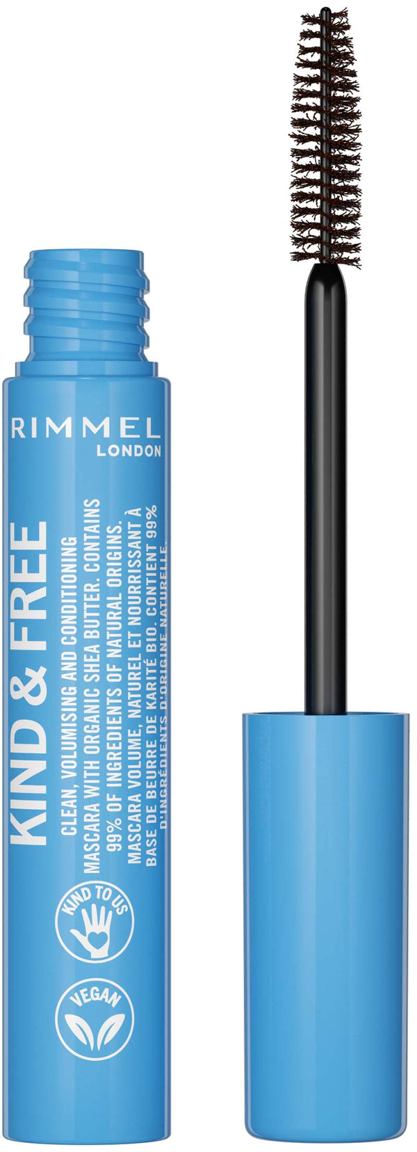 Rimmel Kind & Free Cosmetics Volume Mascara Brown Black 002