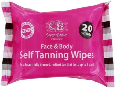 Cocoa Brown Face & Body Self Tanning Wipes 20 st