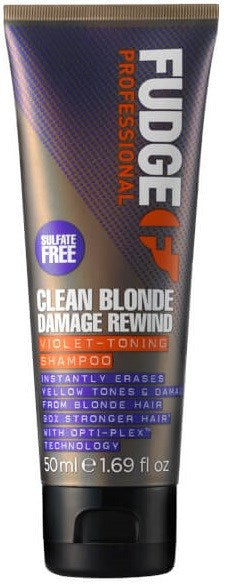 fudge Clean Blonde Damage Rewind Violet-Toning Shampoo 50 ml