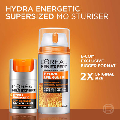 Loreal Paris Hydra Energetic Men Expert Anti-Tiredness 24H Moisturiser 50 ml