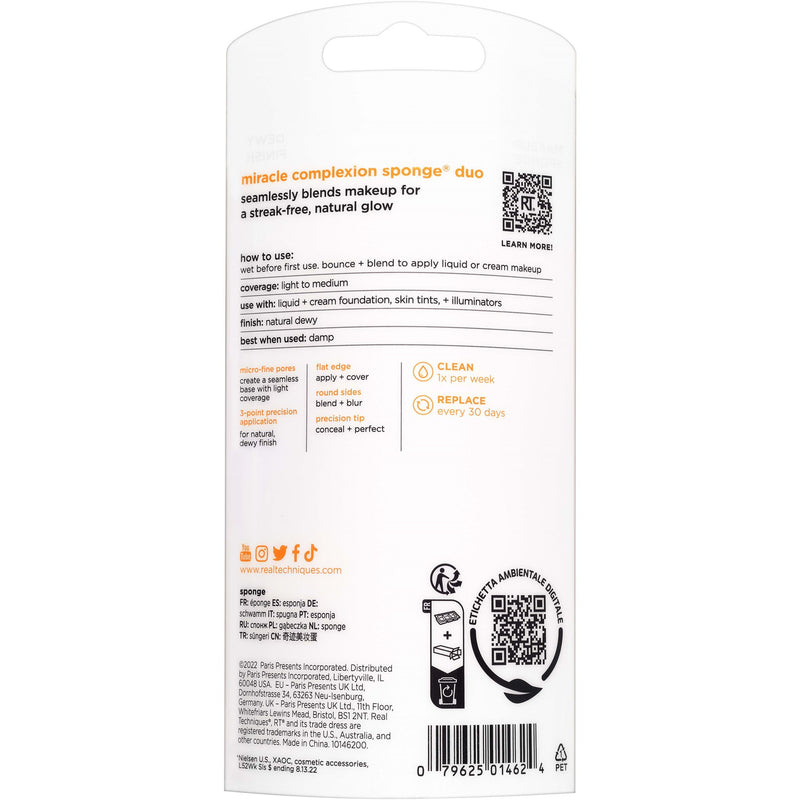 Real Techniques 2-pack Miracle Complexion Sponges