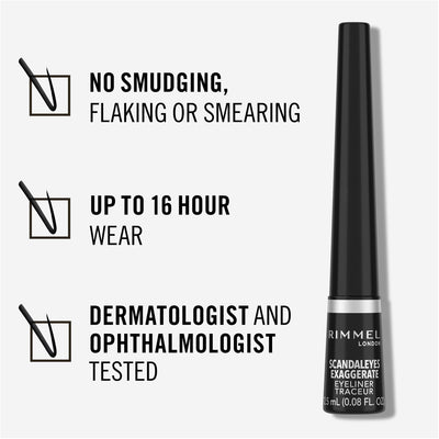 Rimmel Exaggerate Eyeliner Black 001