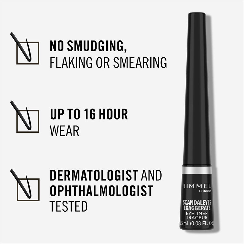 Rimmel Exaggerate Eyeliner Black 001