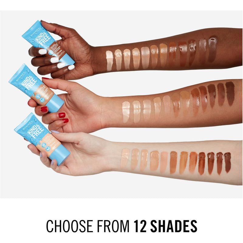 Rimmel Kind & Free Skin Tint Foundation Rose Ivory 010
