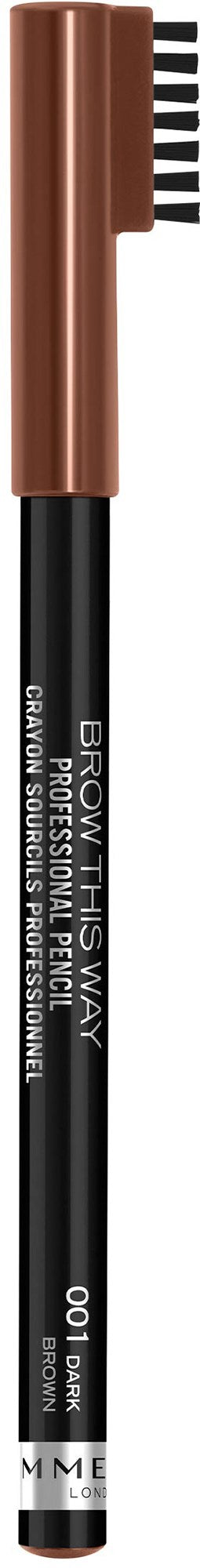Rimmel Brow This Way Professional Eyebrow Pencil Dark Drown 001