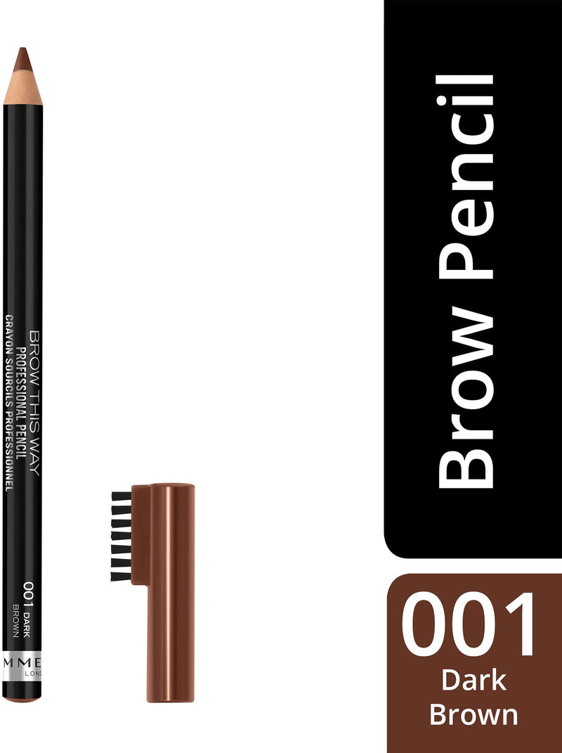 Rimmel Brow This Way Professional Eyebrow Pencil Dark Drown 001