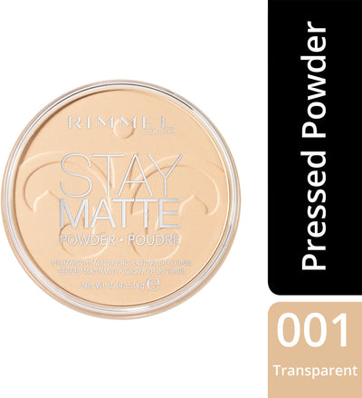 Rimmel Stay Matte Pressed Powder Transparent 001