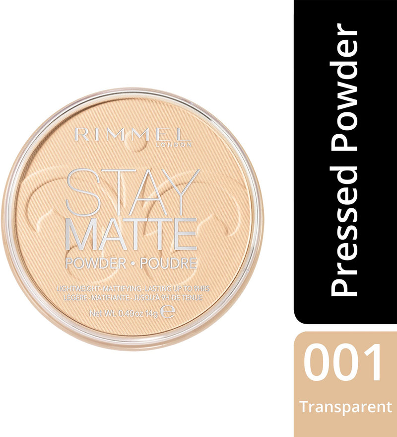 Rimmel Stay Matte Pressed Powder Transparent 001